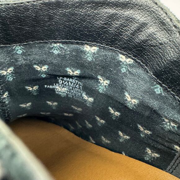 Lucky Brand Barstyn Black Leather Round Toe Ankle Booties Womens Sz 9.5 - Picture 13 of 16